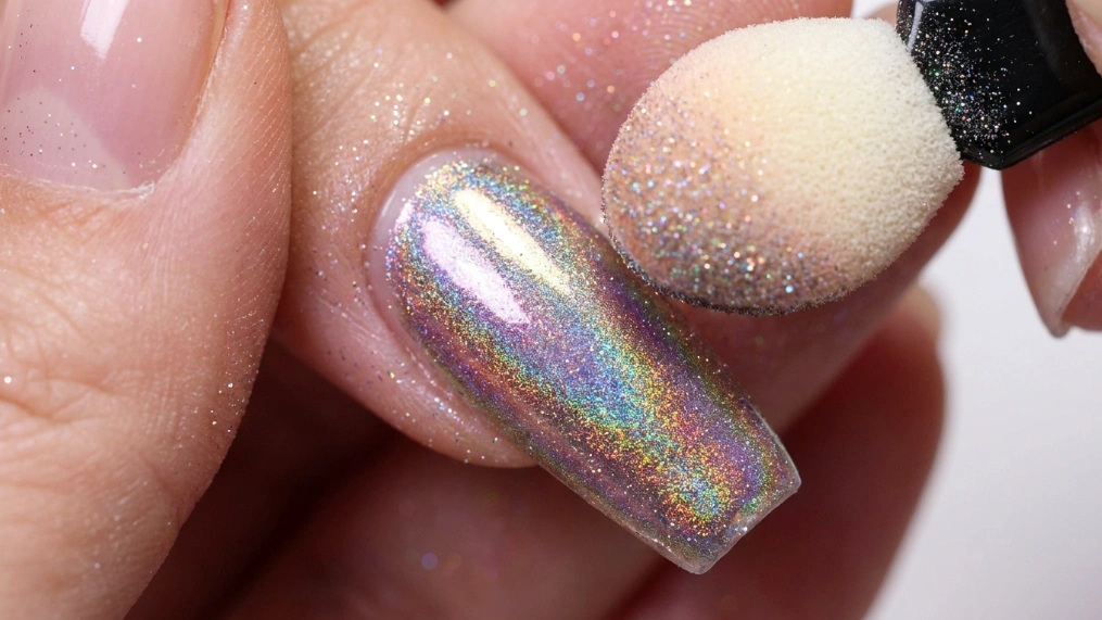 milky nails vs glazed donut nails - chrome powder buffing technique