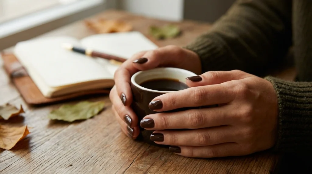 Espresso brown Nails Design Lover chose