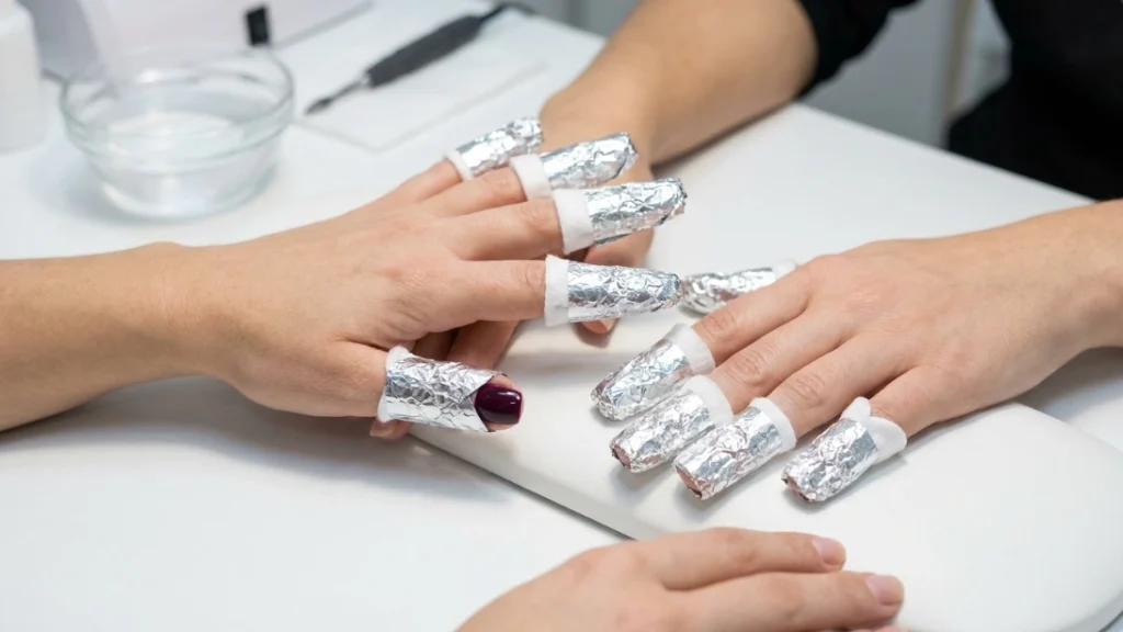 why do my nails keep breaking - proper gel polish soak-off removal