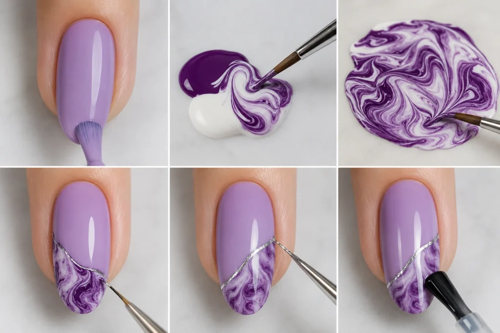 Marble Effect Nails: The Ultimate Luxury Manicure