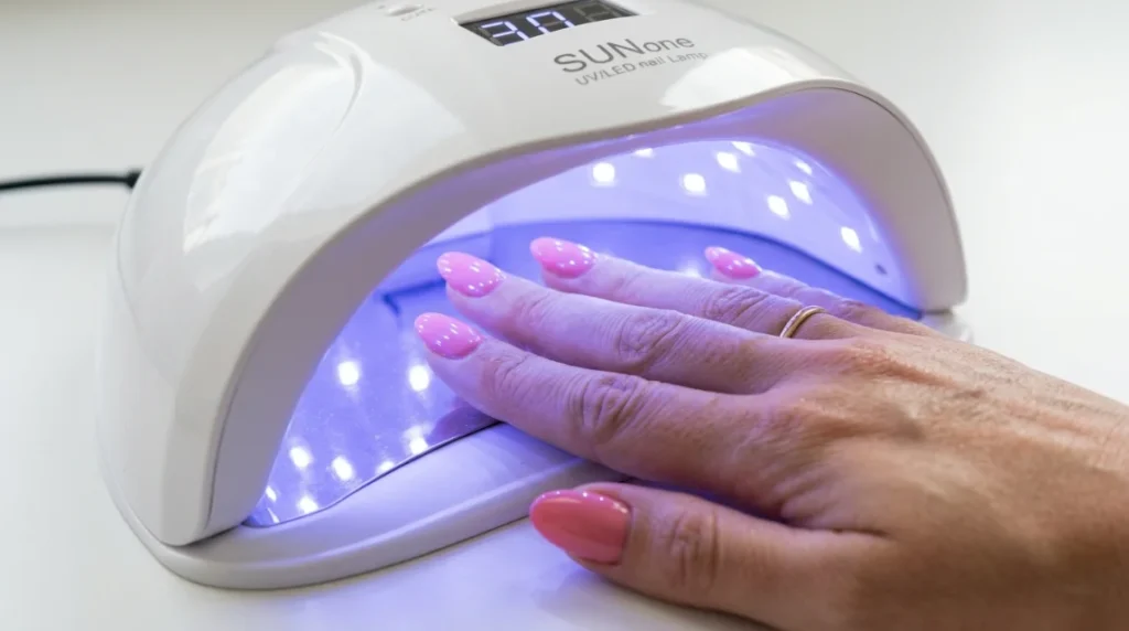 A proper UV or LED lamp is essential for a home gel manicure to fully cure.