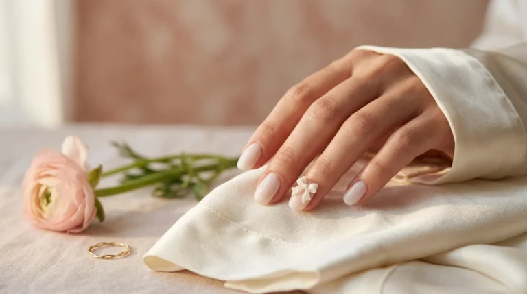 tiny nail art accents coquette bow manicure