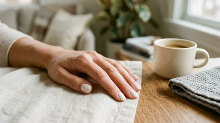 milky nails without gel