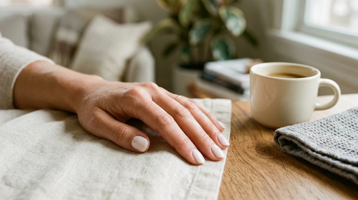 milky nails without gel