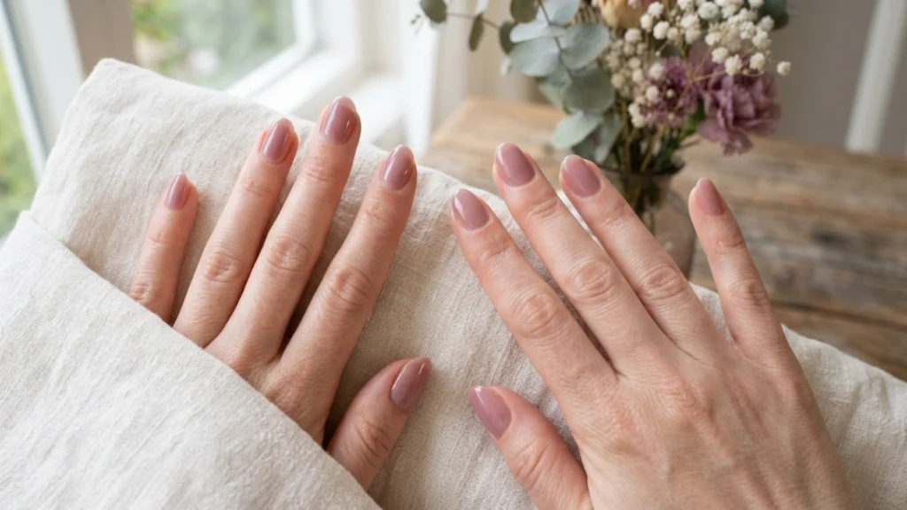sheer smiley face nails - choosing the ring finger as accent nail
