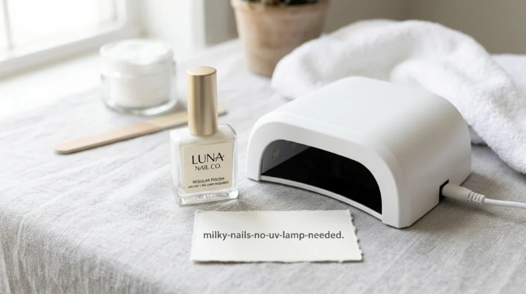 first coat sheer white polish milky nails