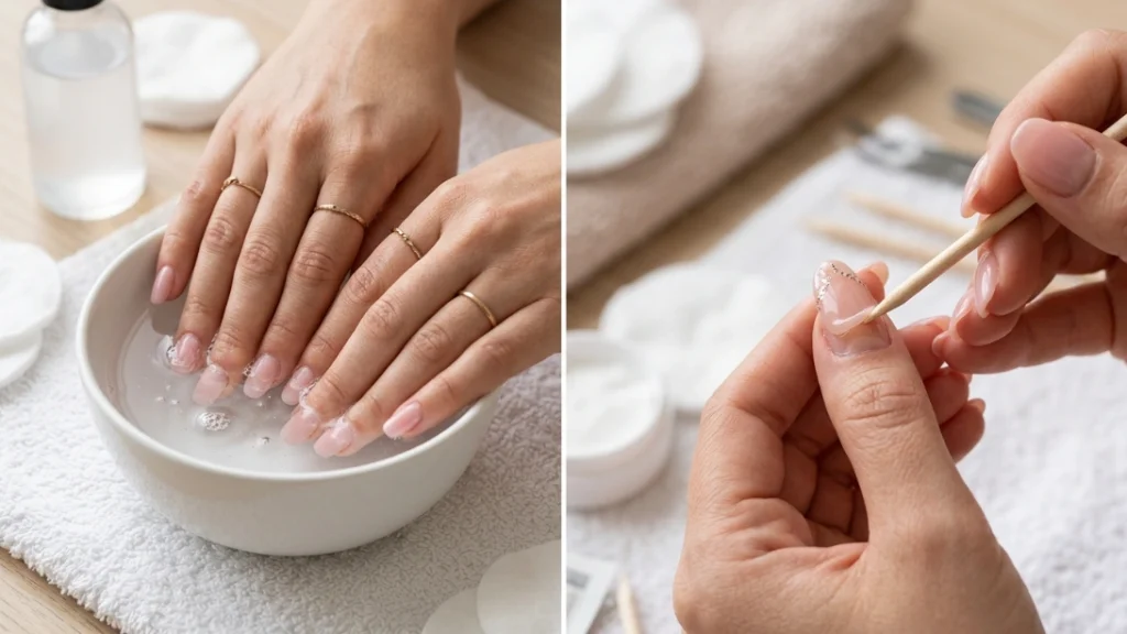 press on nails vs acrylics - proper removal technique comparison