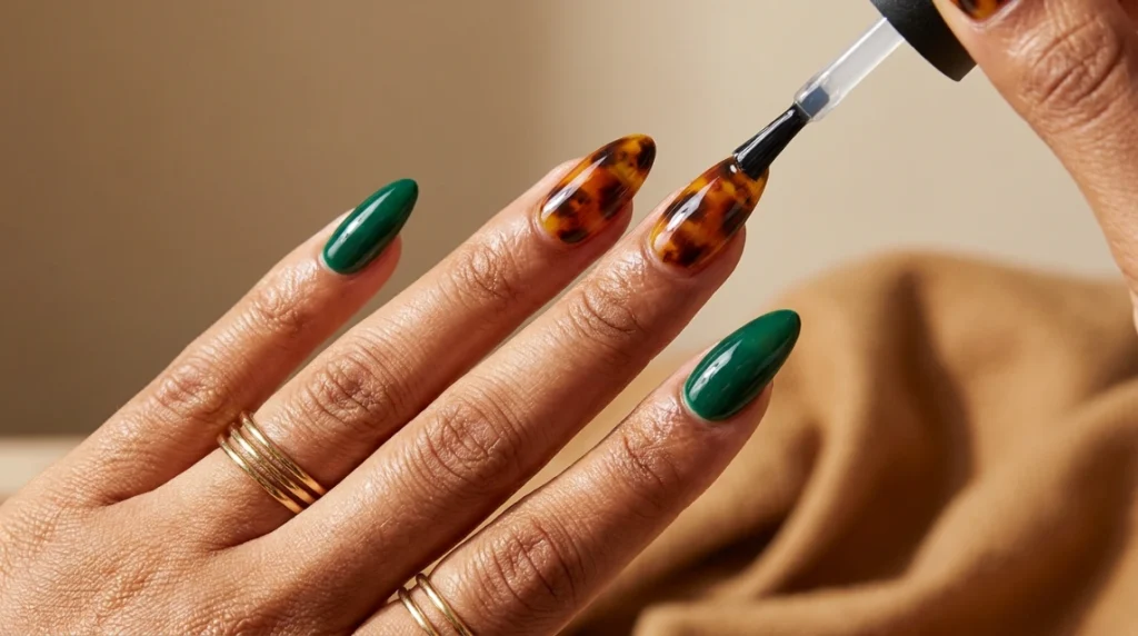 A high-shine top coat.