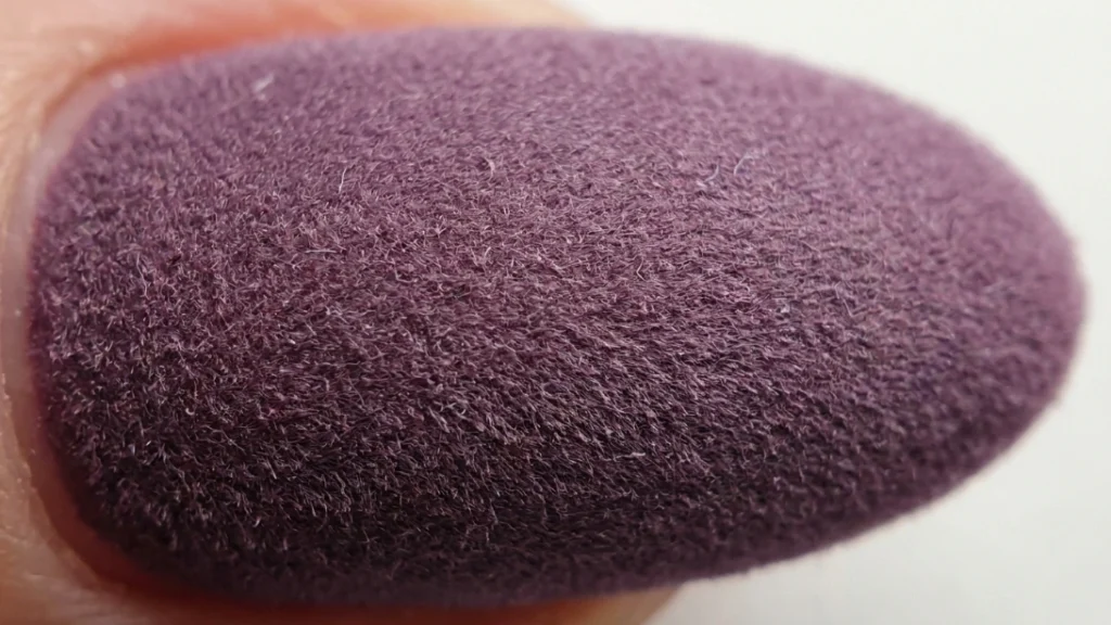dusty purple nails - velvet matte texture macro detail