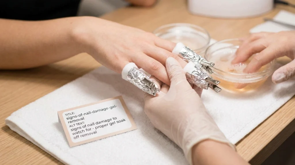 signs of nail damage to watch for - routine nail self check