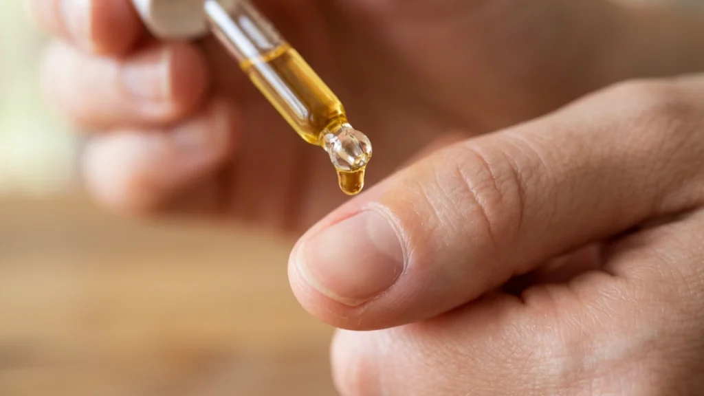 do you need cuticle oil daily - dropper application close-up