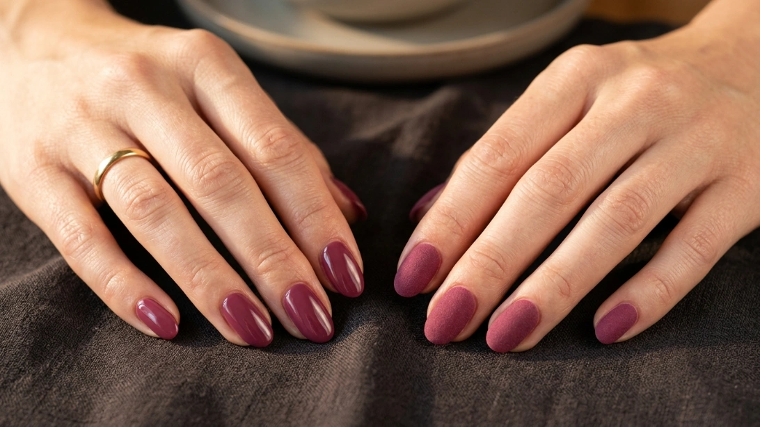 dip powder vs gel nails - side by side texture comparison feature image