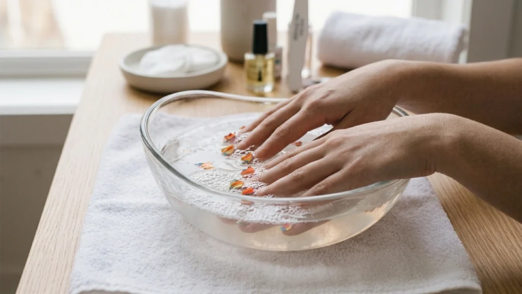 dip powder vs gel nails - proper acetone soak-off removal