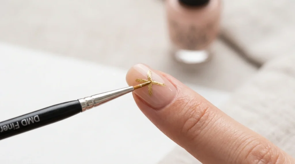 micro French tip office appropriate nails