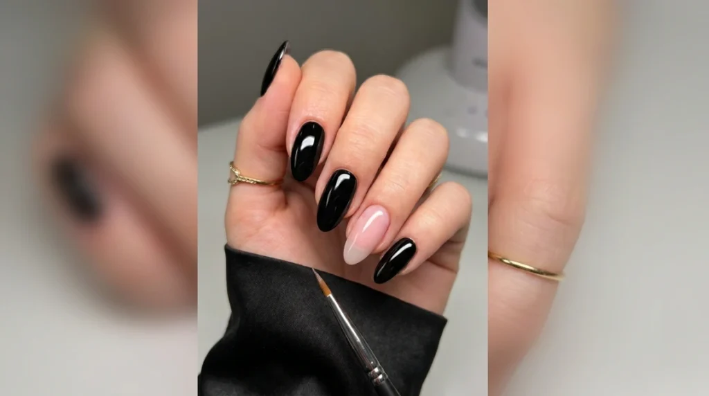 Black Butterfly Nails: The Minimal Chic Accent Nail Tutorial