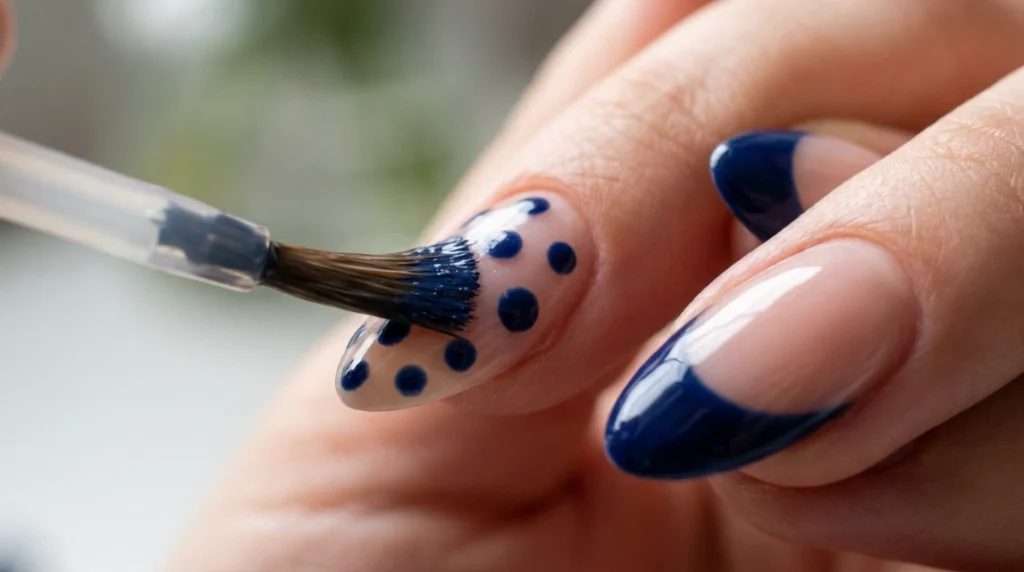 One repeated color across different designs is the simple rule behind wearable mismatched nail designs for teens
